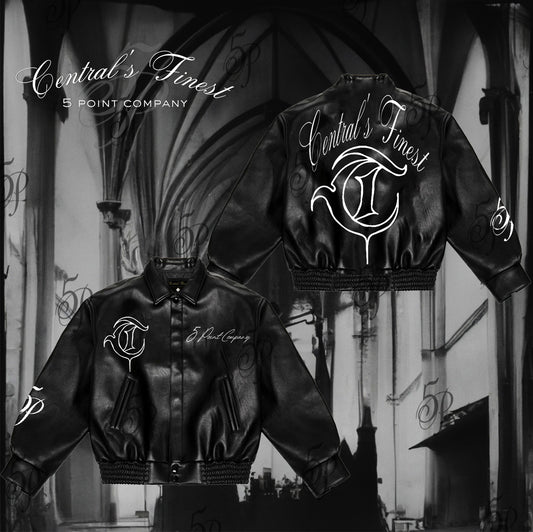 Leather Bomber Jacket